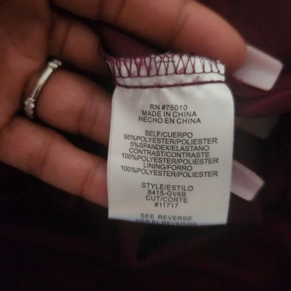 💃 Say Yes to the Prom Burgundy Beaded Gown - Picture 14 of 14